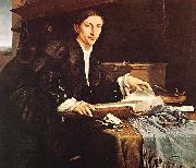 Lorenzo Lotto Portrait of a Gentleman in his Study oil on canvas
